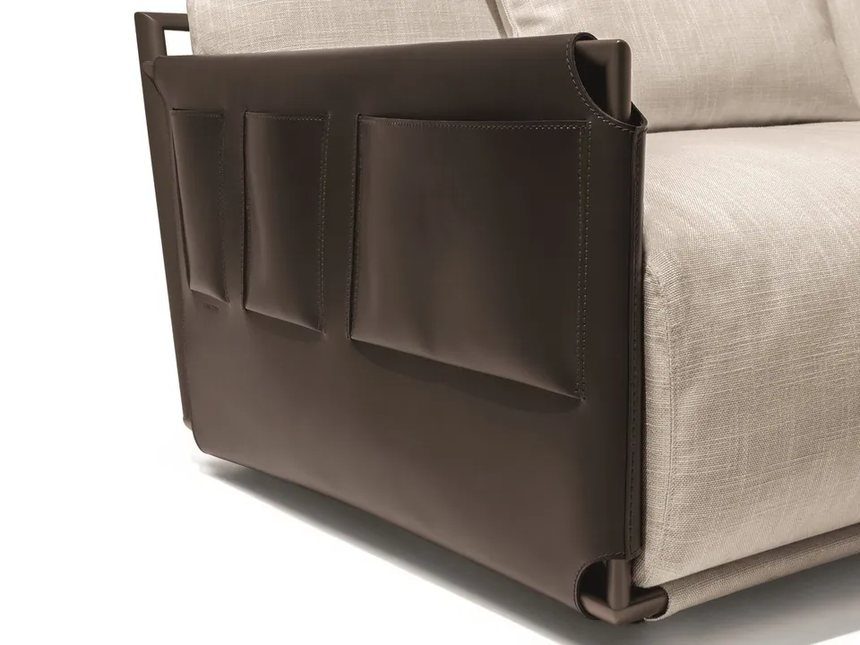 Giorgetti Adam 2 seater fabric sofa, photographed for the catalogue