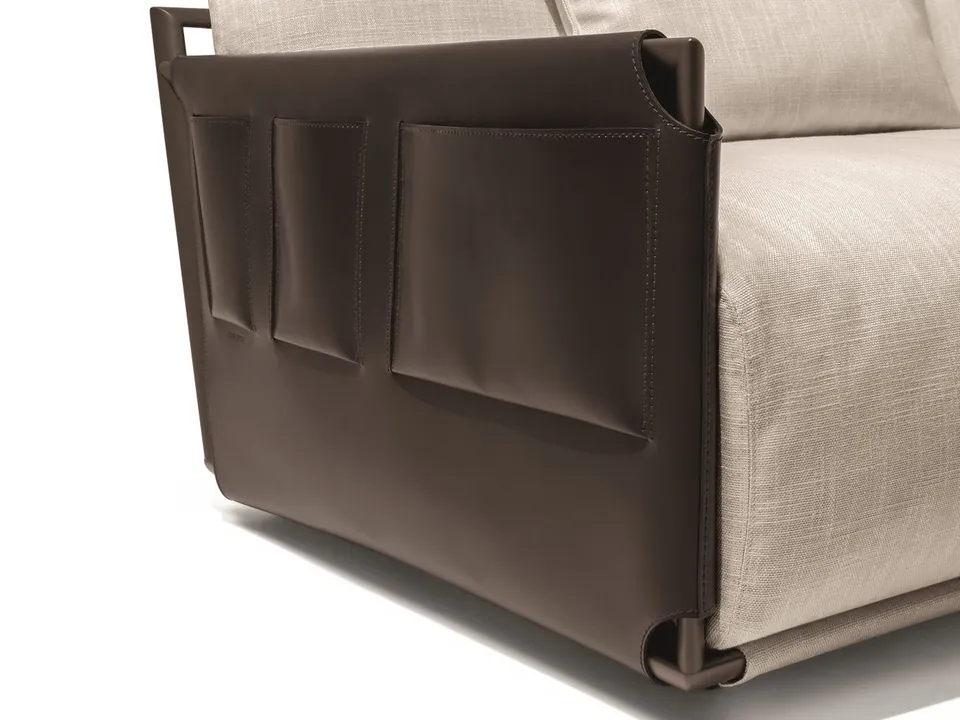 Giorgetti Adam corner fabric sofa, photographed for the catalogue