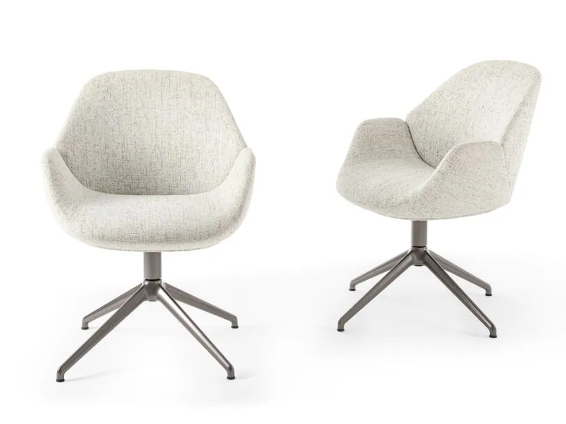 Giorgetti armchair in leather, Giorgetti furniture drawn in Meda, Italy