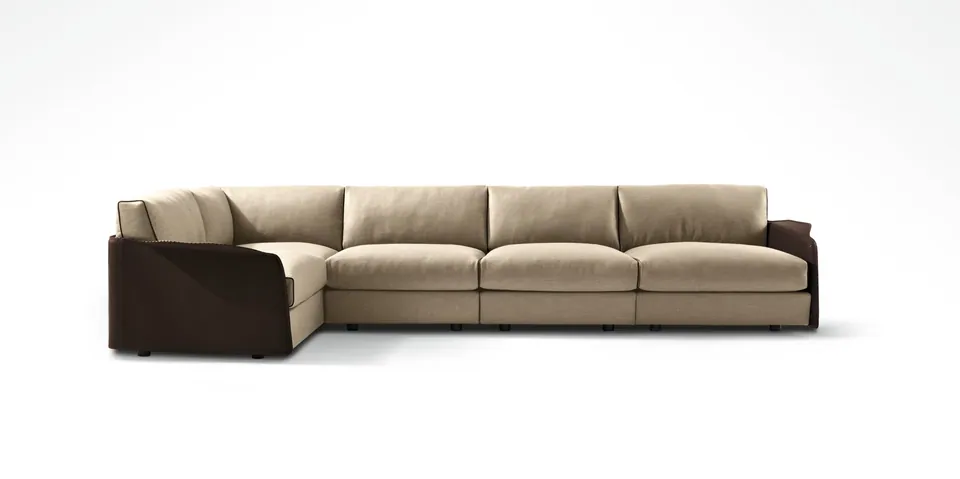 Giorgetti Fabula corner fabric sofa, photographed for the catalogue