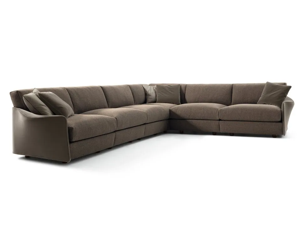 Giorgetti Fabula corner fabric sofa, Giorgetti furniture made in Meda, Italy