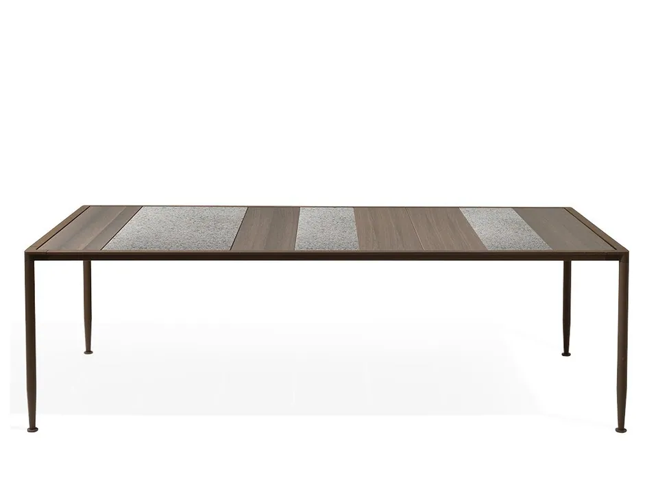 Giorgetti Gea square garden side table, photographed for the catalogue