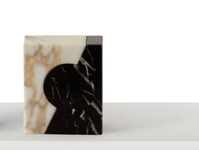 Giorgetti Harria marble bookend, photographed for the catalogue