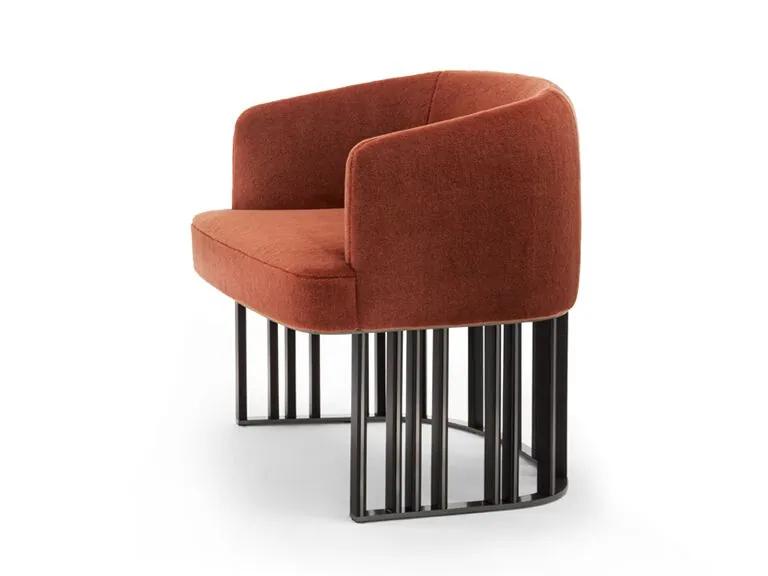 Giorgetti Hero fabric chair with removable cover, photographed for the catalogue
