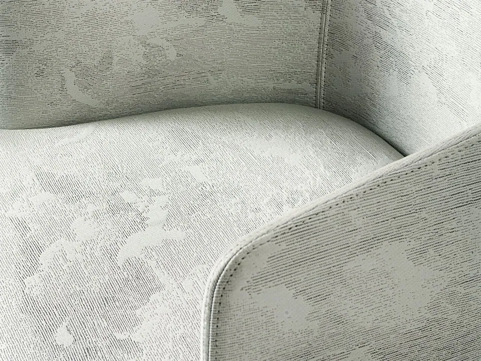 Giorgetti Hero fabric chair with removable cover, photographed for the catalogue