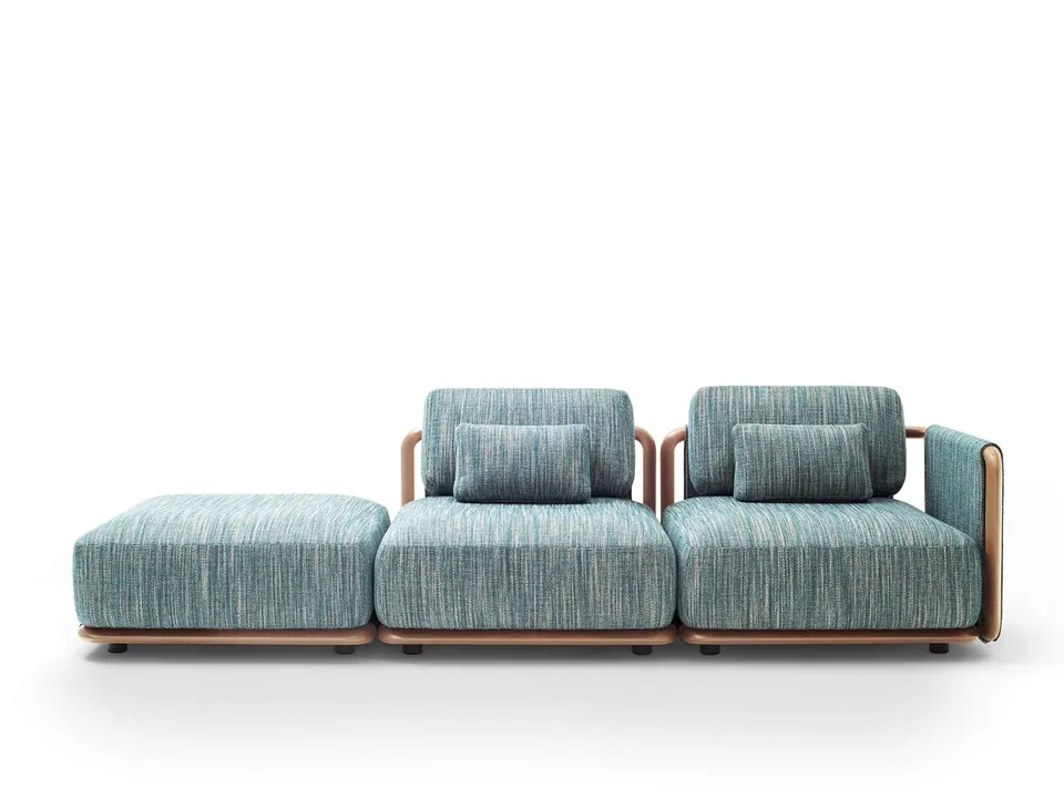 Giorgetti Moorea fabric garden chair, Giorgetti furniture made in Meda, Italy