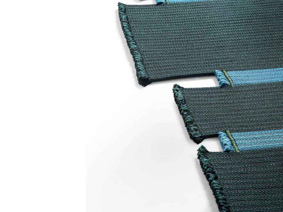 Giorgetti Nisida polypropylene cushion, photographed for the catalogue
