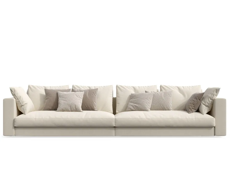 Giorgetti Skyline 5 seater fabric sofa, photographed for the catalogue